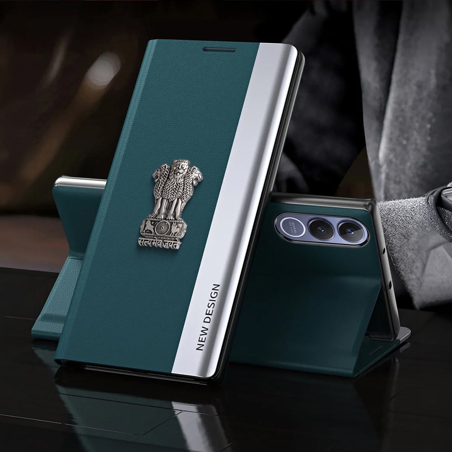 Vivo V70 FE 5G Satyamev Jayate Flip Leather Case