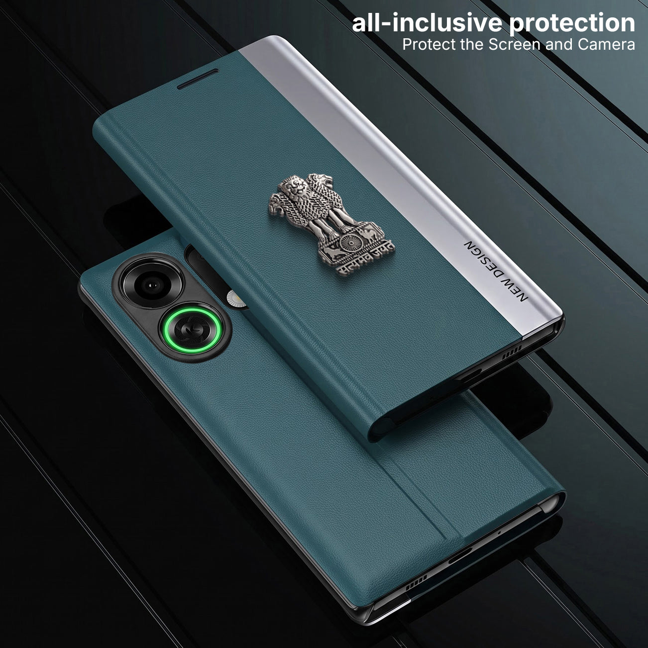 Oppo K13 Turbo 5G Satyamev Jayate Flip Leather Case