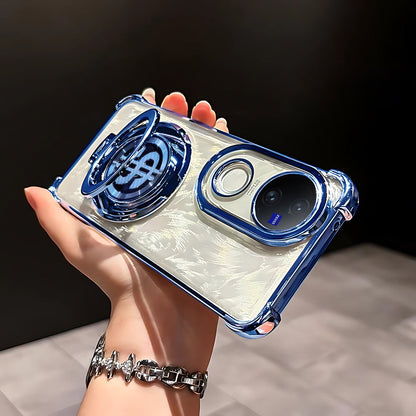 Vivo V50 5G Four Corner Airbags 100% Original Astro Money Magnet Rotating Dollar Case (Buy 1 Get 1 Surprise Cover)