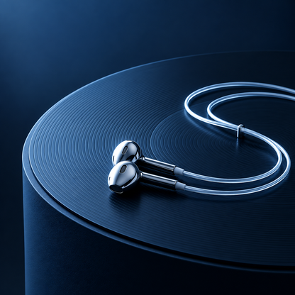 LuxeTone Premium Metallic Wired Earphones with HD Stereo Sound