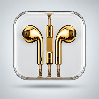 LuxeTone Premium Metallic Wired Earphones with HD Stereo Sound