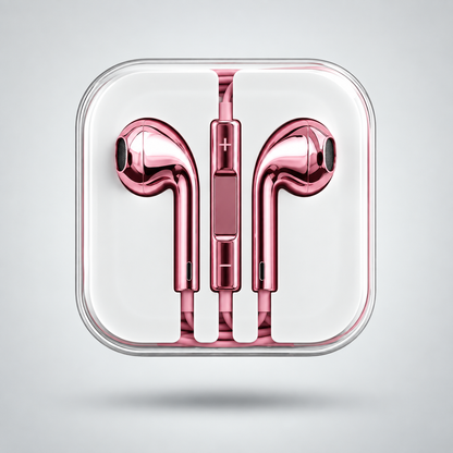 LuxeTone Premium Metallic Wired Earphones with HD Stereo Sound