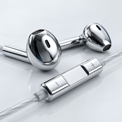 LuxeTone Premium Metallic Wired Earphones with HD Stereo Sound
