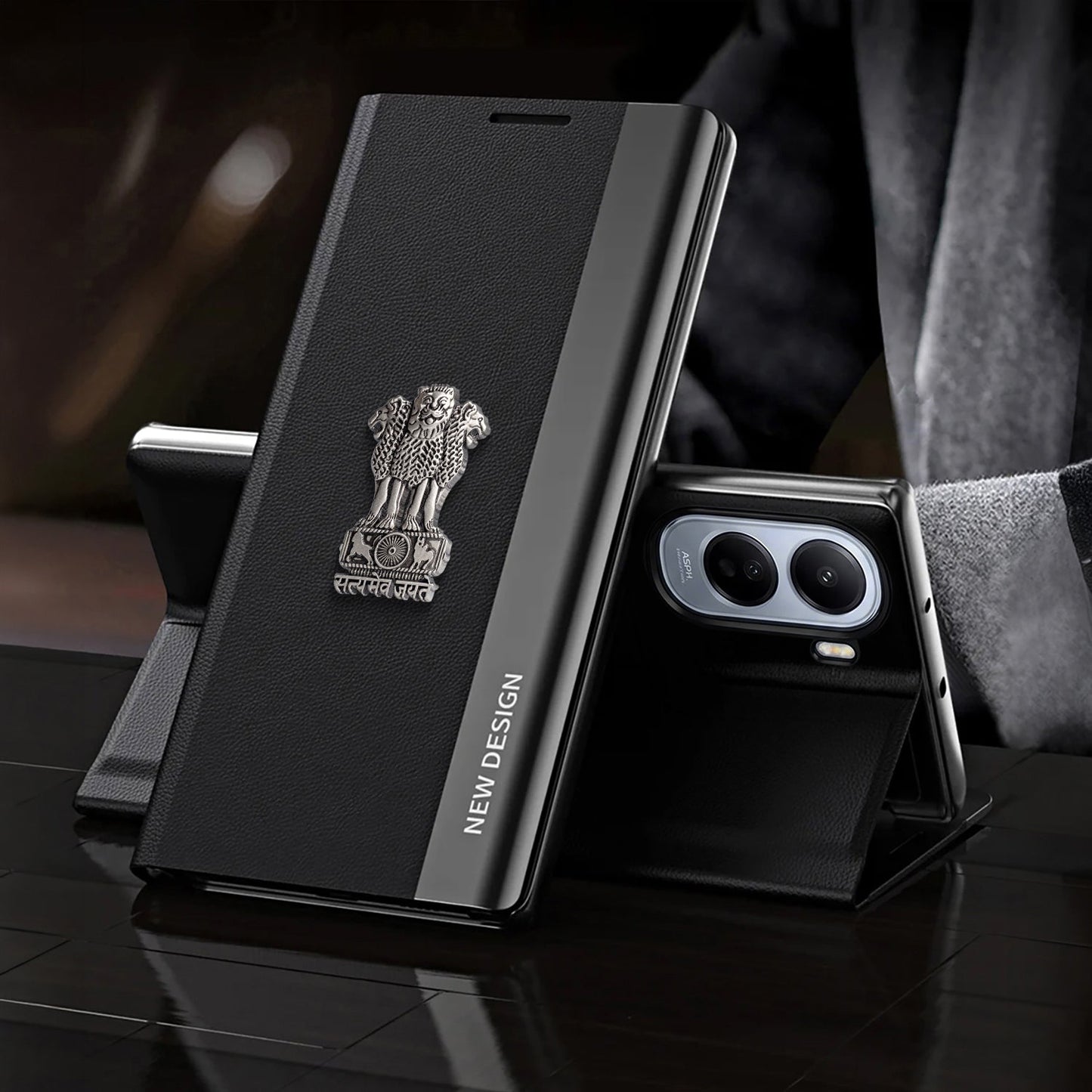 Vivo T5 Pro 5G Satyamev Jayate Flip Leather Case