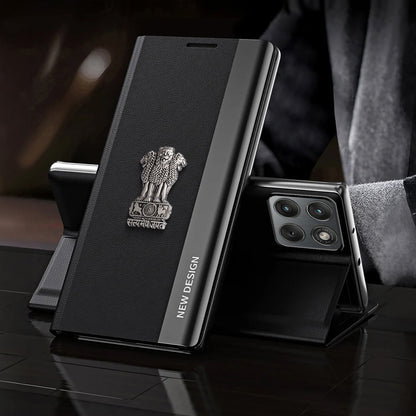 Motorola Edge 60 Pro 5G Satyamev Jayate Flip Leather Case