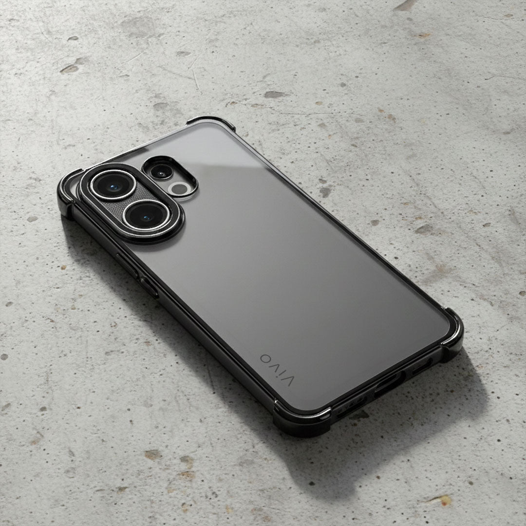 Vivo V60 5G Phone case with VIVO branding on a concrete surface