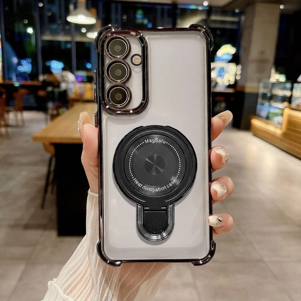 Samsung Galaxy A36 5G Luxury Four Corner Invincible Bracket Ring Stand Case (Buy 1 Get 1 Surprise Cover)