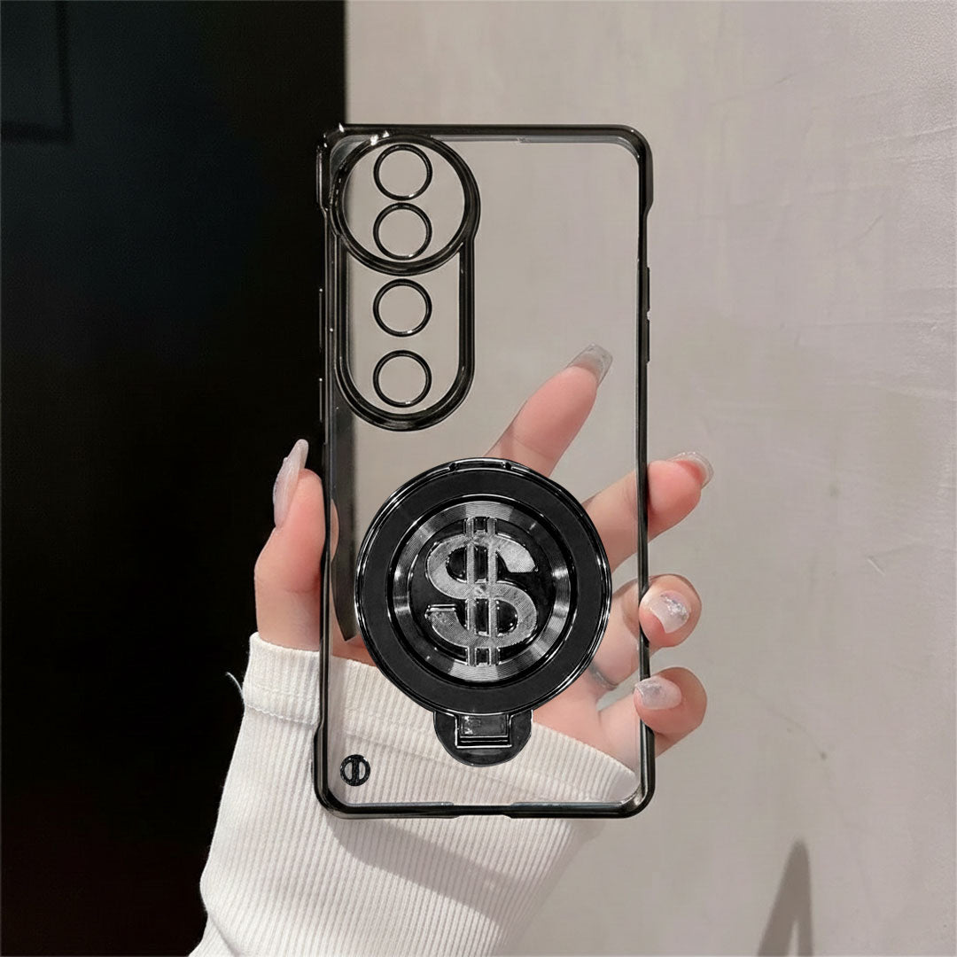 Vivo V40 Pro 5G Phone case with dollar sign design held by a person
