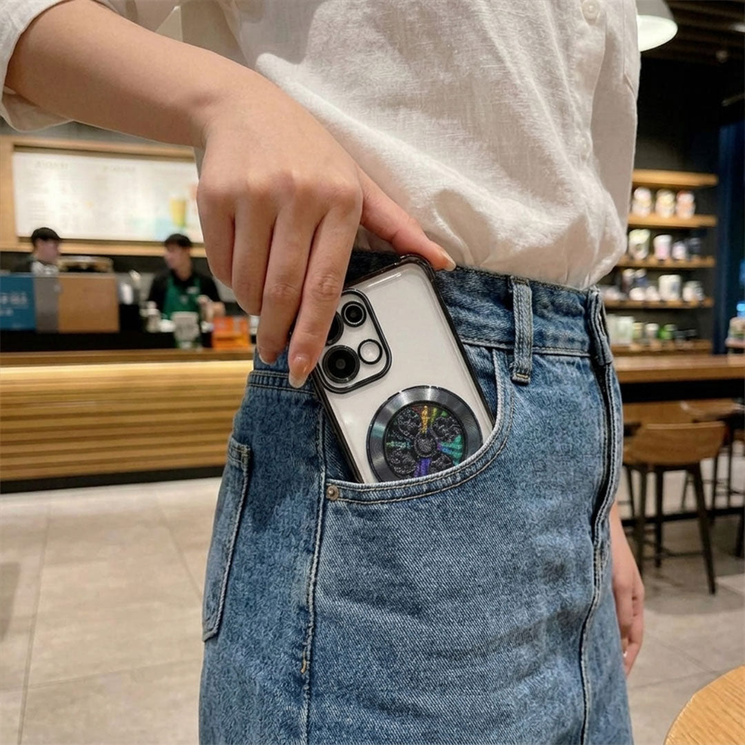 Oppo Reno 13 5G Reflective Fidget Rotating Airbag Case