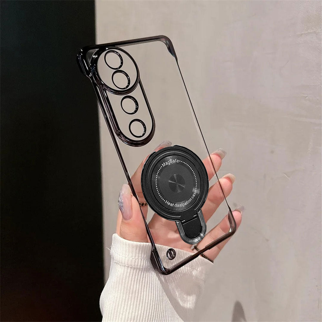 Vivo V40 Pro 5G Phone case with camera lens protector held by a hand against a neutral background