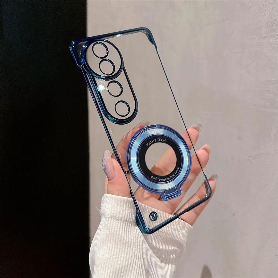 Vivo V40 Pro 5G Phone case with camera lens protector held by a hand against a neutral background