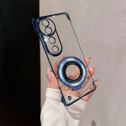 Vivo V40 Pro 5G Phone case with camera lens protector held by a hand against a neutral background