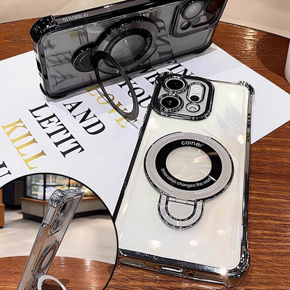 Oppo Reno14 5G Original Luxury Magnifier Ring Stand Shockproof Airbags Corner