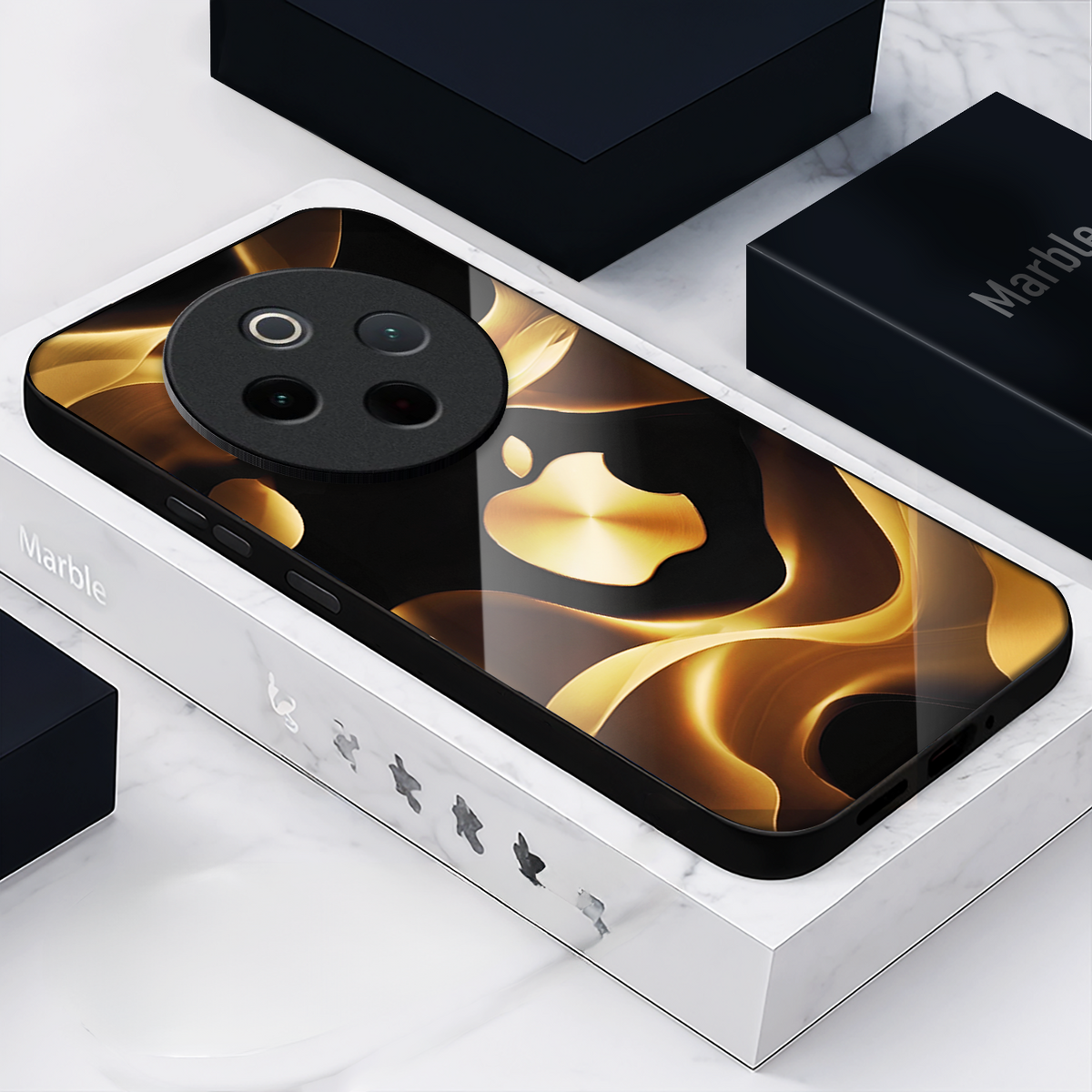 Vivo T4 5G Luxury Wave Acrylic Glass Back Case