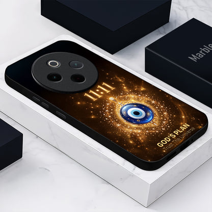 Vivo T4 5G God’s Plan Evil Eye Acrylic Glass Back Case