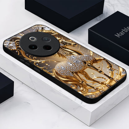 Vivo T4 5G Luxury Horse Texture Acrylic Glass Back Case