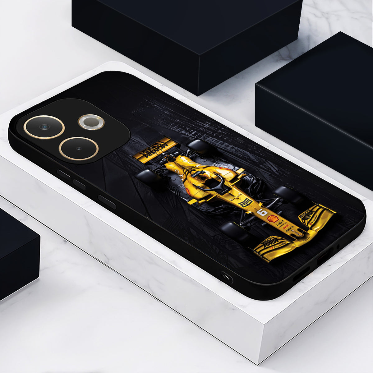 Oppo A5 Pro 5G F1 Racing Car Acrylic Glass Back Case