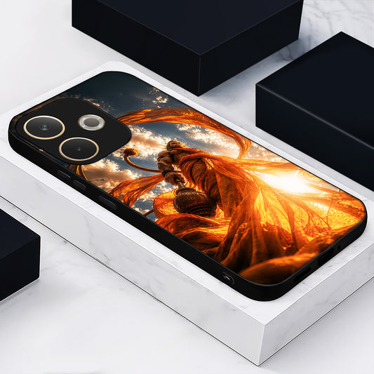 Oppo A5 Pro 5G Divine Hanuman Acrylic Glass Back Case