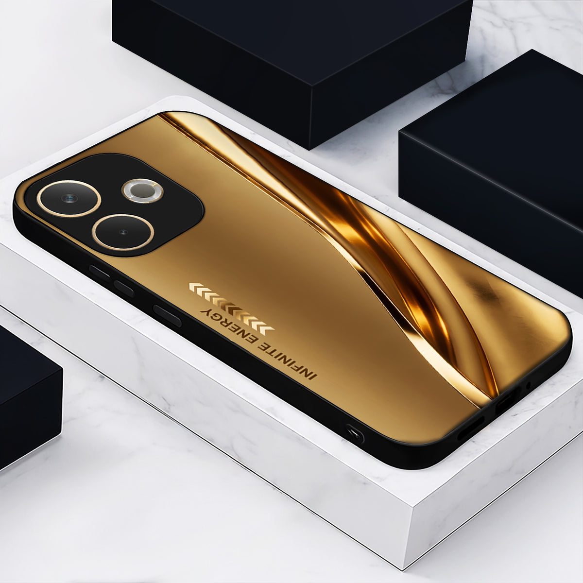 Oppo A5 Pro 5G Luxury Infinity Energy Acrylic Glass Back Case