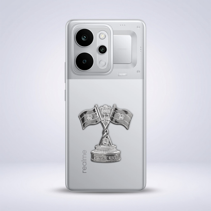 Realme P4 Power 5G Compatible Satyamev Jayate 3D Metal Emblem Sticker