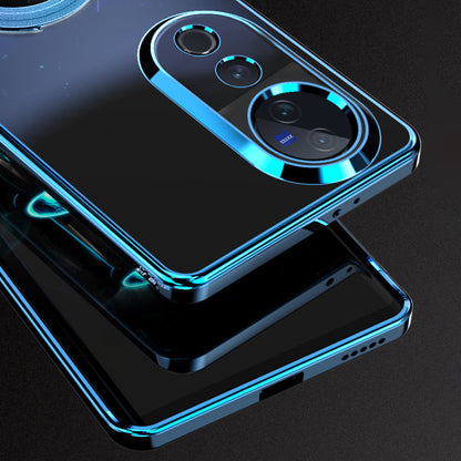 Smartphone with reflective surface on a dark background