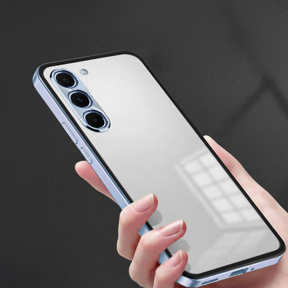Samsung Galaxy S23 5G Aluminium Metal Bumper Shield Transparent Back Case