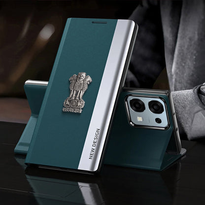 Oppo F31 5G Satyamev Jayate Flip Leather Case