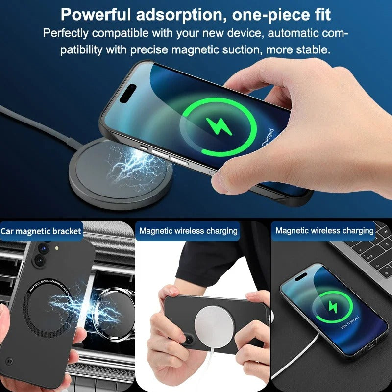 Samsung Galaxy A36 5G Frameless Magnetic Wireless Charging Case - Ultra-Slim Clear MagSafe Compatible Cover
