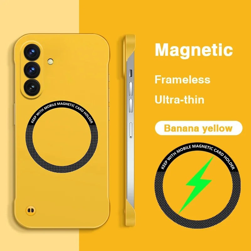 Samsung Galaxy A36 5G Frameless Magnetic Wireless Charging Case - Ultra-Slim Clear MagSafe Compatible Cover