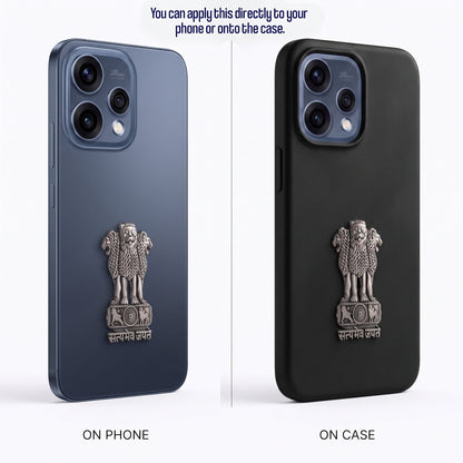 Oppo Reno 15 5G Compatible Satyamev Jayate 3D Metal Emblem Sticker