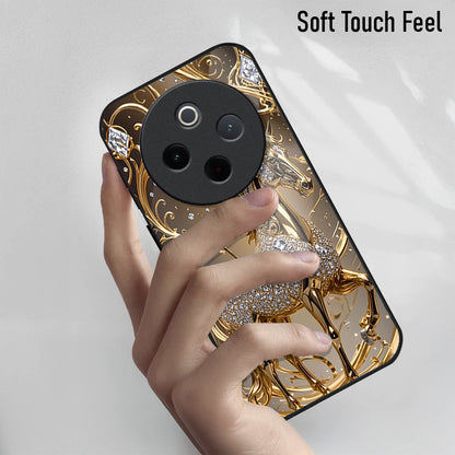 Vivo T4 5G Luxury Horse Texture Acrylic Glass Back Case