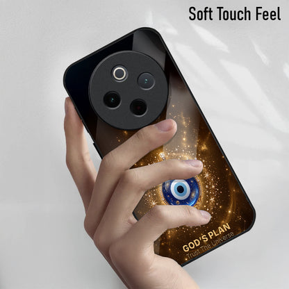 Vivo T4 5G God’s Plan Evil Eye Acrylic Glass Back Case