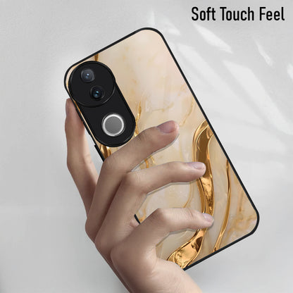 Vivo V50 5G Marvel Texture Acrylic Glass Back Case