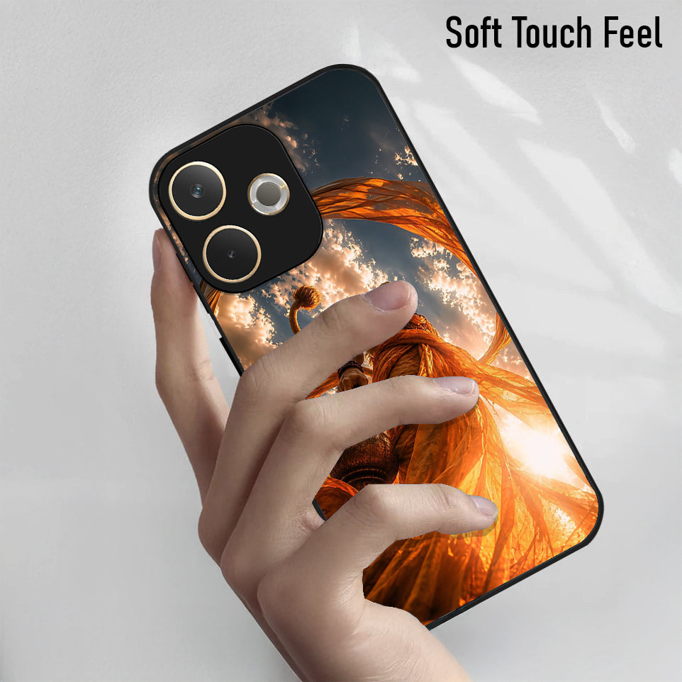 Oppo A5 Pro 5G Divine Hanuman Acrylic Glass Back Case