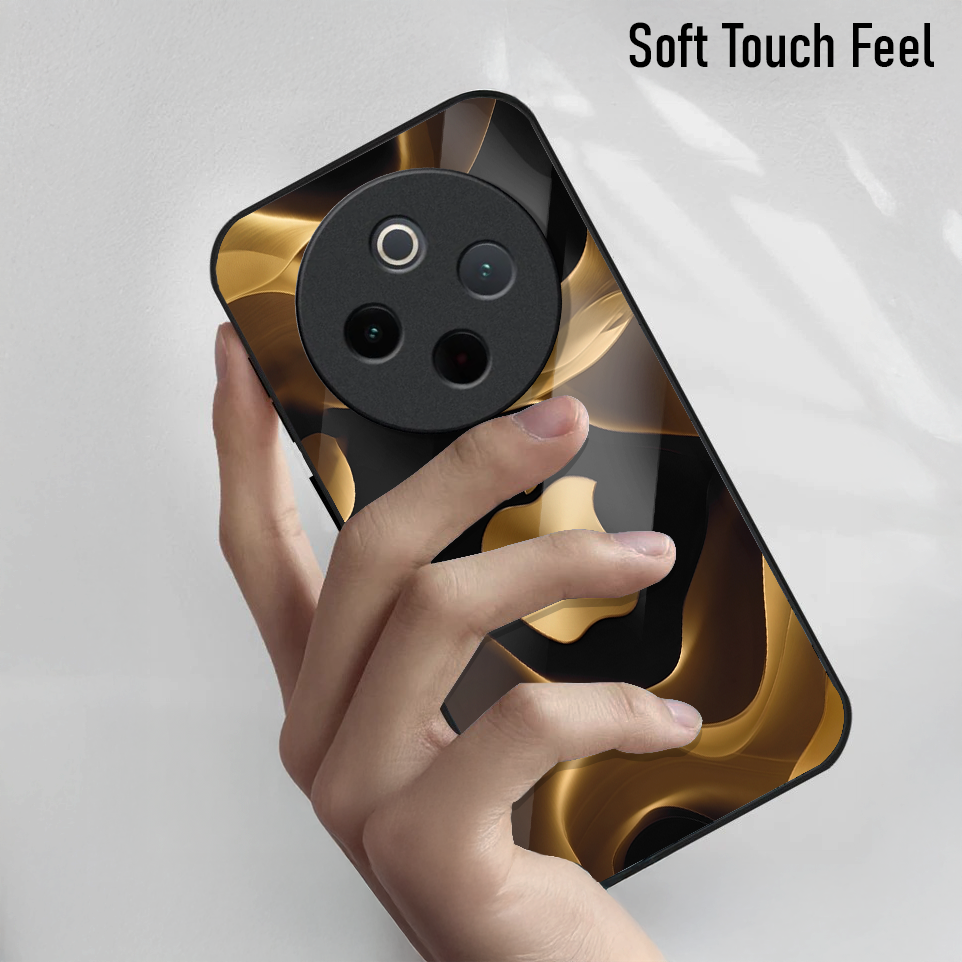 Vivo T4 5G Luxury Wave Acrylic Glass Back Case