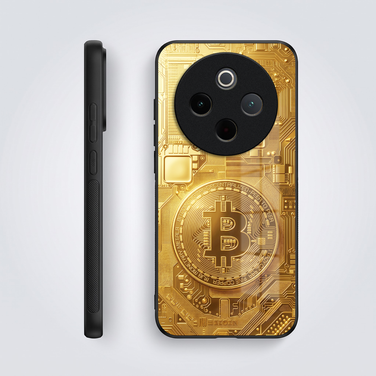 Vivo T4 5G Bitcoin Acrylic Glass Back Case