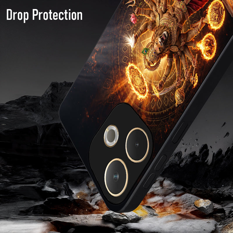 Oppo A5 Pro 5G Lord Narasimha Acrylic Glass Back Case