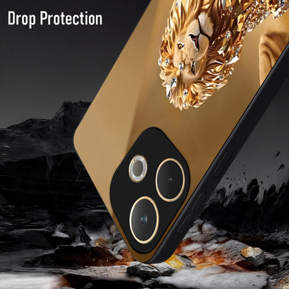 Oppo A5 Pro 5G Luxury Lion Acrylic Glass Back Case