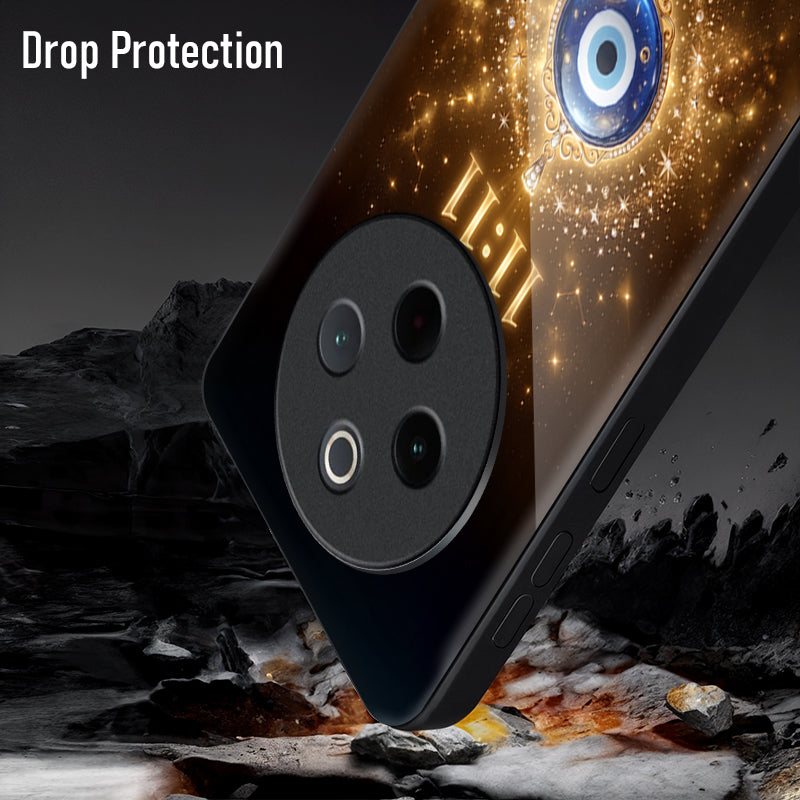 Vivo T4 5G God’s Plan Evil Eye Acrylic Glass Back Case