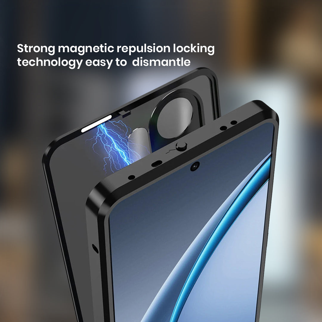 Vivo V60 5G Aluminium Metal Bumper Shield Transparent Back Case
