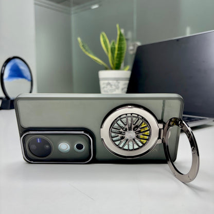 Vivo V40 Pro 5G Luxury Metal Camera Ring Protective Stress Buster Wheel 2.0 Back Cover