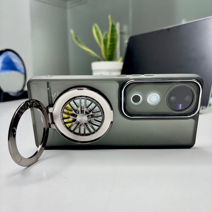 Vivo V40 Pro 5G Luxury Metal Camera Ring Protective Stress Buster Wheel 2.0 Back Cover