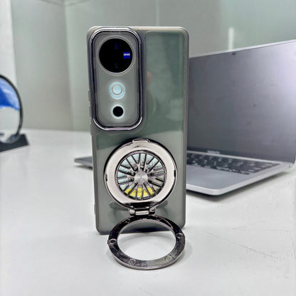 Vivo V40 Pro 5G Luxury Metal Camera Ring Protective Stress Buster Wheel 2.0 Back Cover