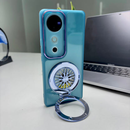 Vivo V40 Pro 5G Luxury Metal Camera Ring Protective Stress Buster Wheel 2.0 Back Cover