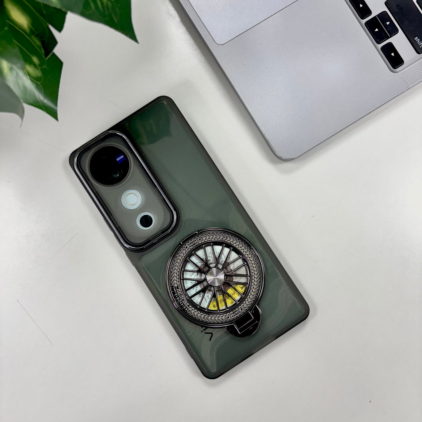 Vivo V40 Pro 5G Luxury Metal Camera Ring Protective Stress Buster Wheel 2.0 Back Cover