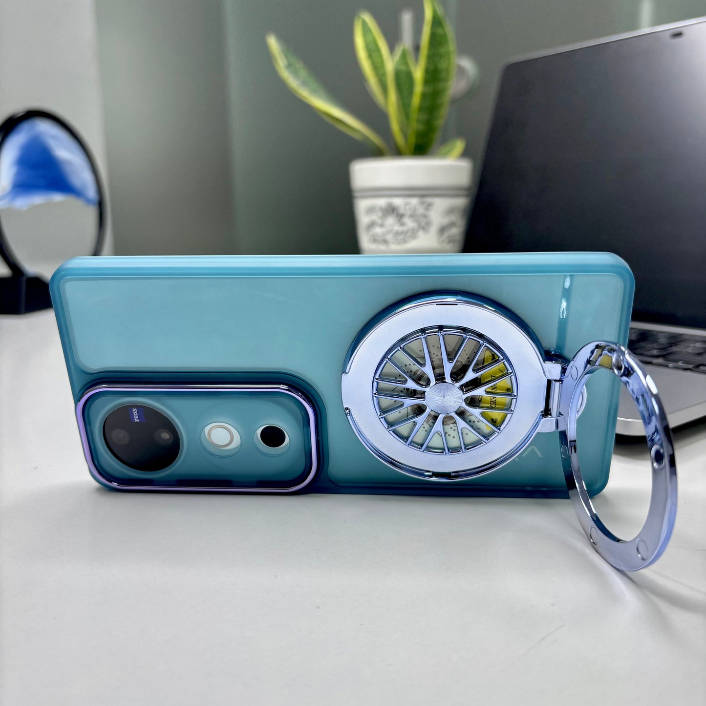 Vivo V40 Pro 5G Luxury Metal Camera Ring Protective Stress Buster Wheel 2.0 Back Cover