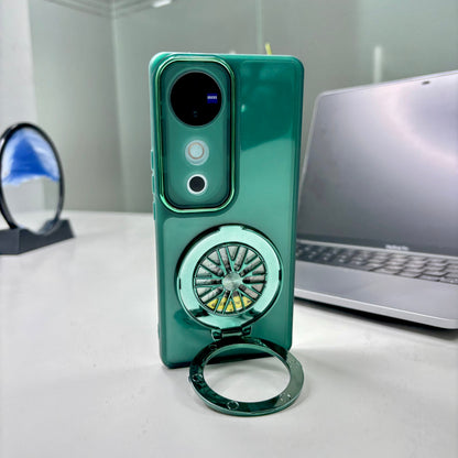 Vivo V40 Pro 5G Luxury Metal Camera Ring Protective Stress Buster Wheel 2.0 Back Cover