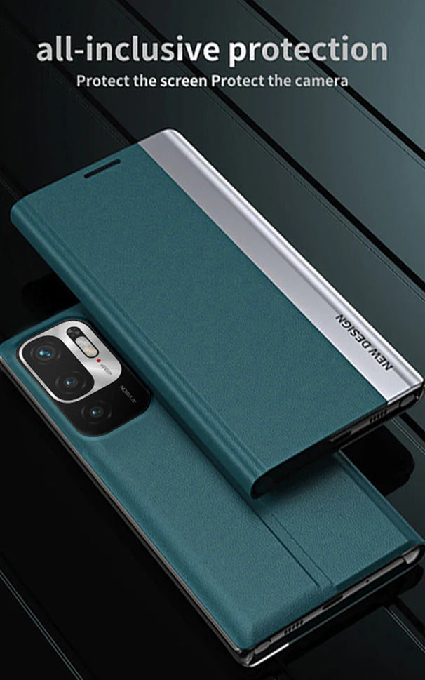 All Inclusive Protection - Redmi Note 10T 5G Flip Leather Case