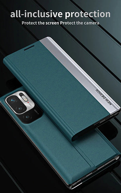 All Inclusive Protection - Redmi Note 10T 5G Flip Leather Case