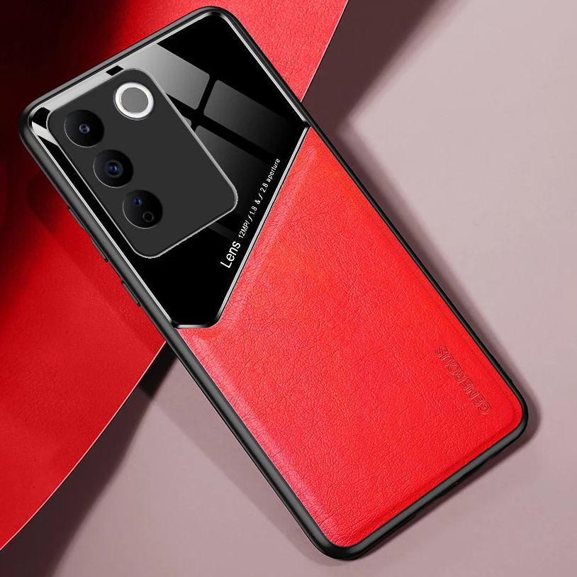Vivo V27 5G luxury Leather Protective Back Case